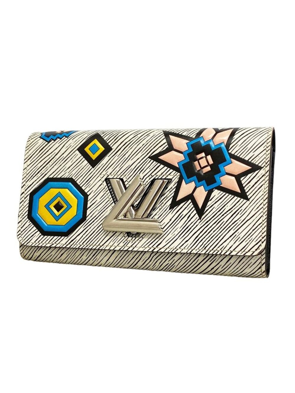 Louis Vuitton Wallet Epi Portefeuille Twist Blanc Gray